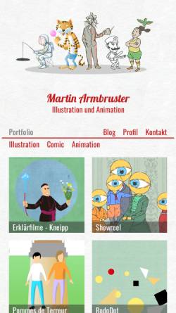 Vorschau der mobilen Webseite www.herrarmbruster.de, Armbruster, Martin