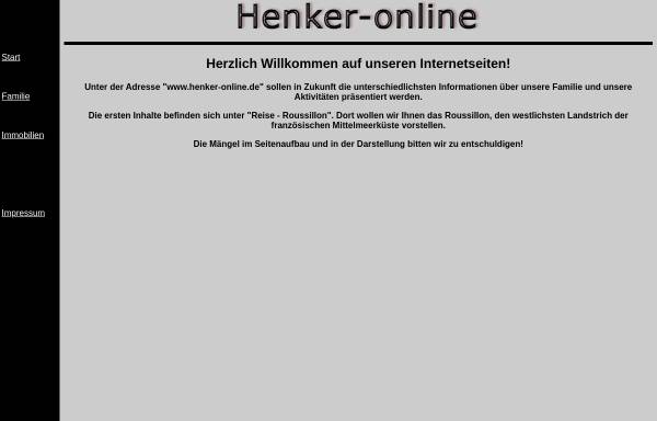 Vorschau von www.henker-online.de, Henker, Familie