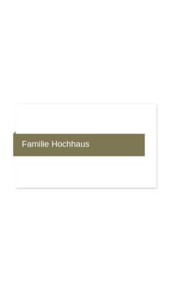 Vorschau der mobilen Webseite www.familie-hochhaus.de, Hochhaus, Familie