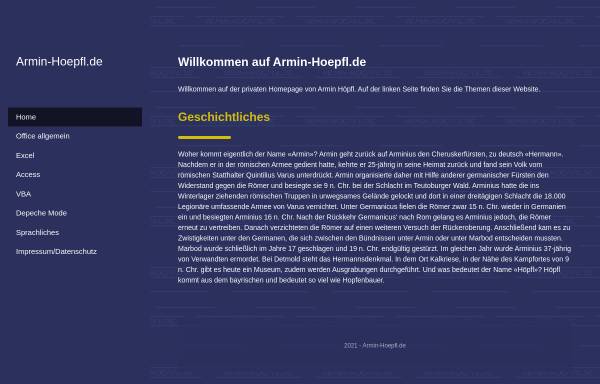 Vorschau von www.armin-hoepfl.de, Höpfl, Armin
