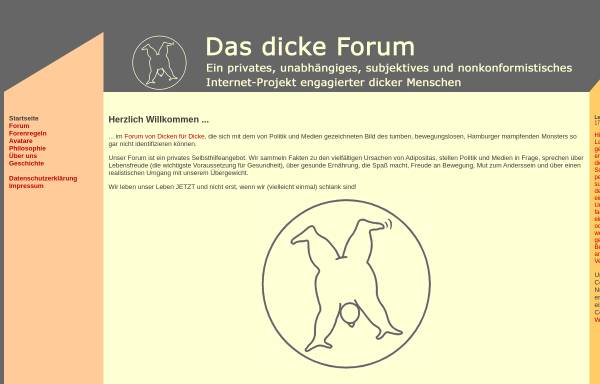 Vorschau von www.das-dicke-forum.de, Das dicke Forum