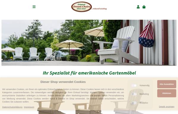Vorschau von dream-chairs.de, Dream-Chairs, Roland Rudert