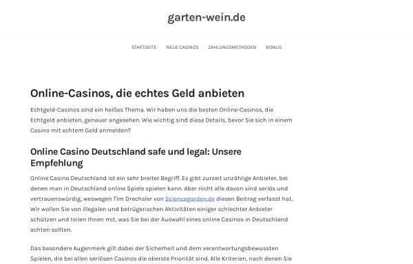 Vorschau von www.garten-wein.de, Garten & Wein GmbH
