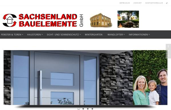 Vorschau von www.sachsenland-bauelemente.de, Sachsenland Bauelemente GmbH