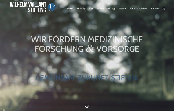 Vorschau von wilhelmvaillantstiftung.de, Wilhelm Vaillant-Stiftung