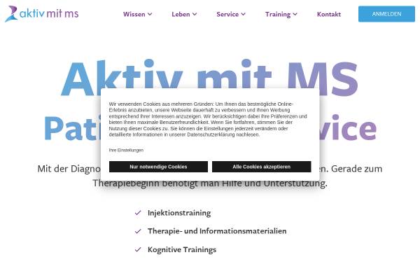 Vorschau von www.aktiv-mit-ms.de, Aktiv mit MS