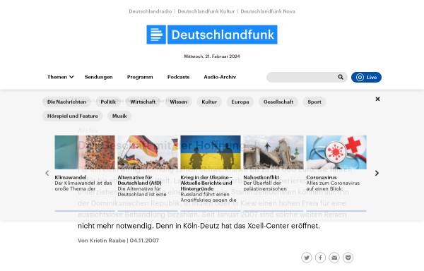 XCell: Deutschlandfunk - Wissenschaft im Brennpunkt - Das Geschäft mit der Hoffnung