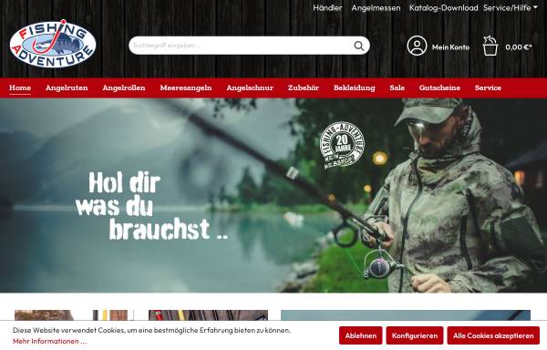 Vorschau von www.fishing-adventure.com, Fishing Adventure