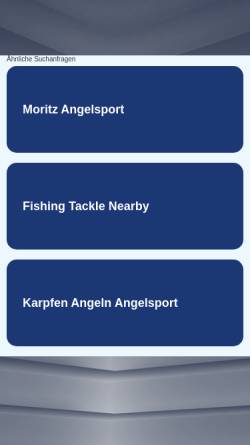 Vorschau der mobilen Webseite www.fun-fishing.de, Fun Fishing, HMSB-Angelsport-Vertriebs-GmbH