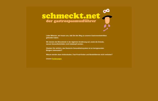 Vorschau von www.schmeckt.net, Besser Essen in Deutschland
