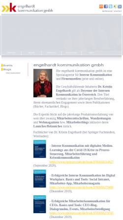 Vorschau der mobilen Webseite www.engelhardt.at, Engelhardt Kommunikation