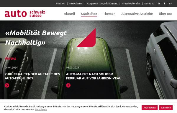Vorschau von www.auto.swiss, Auto-Schweiz, Vereinigung Schweizer Automobil-Importeure