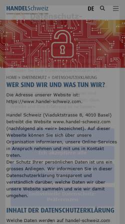 Vorschau der mobilen Webseite www.vsig.ch, VSIG Vereinigung des Schweizerischen Import und Grosshandels