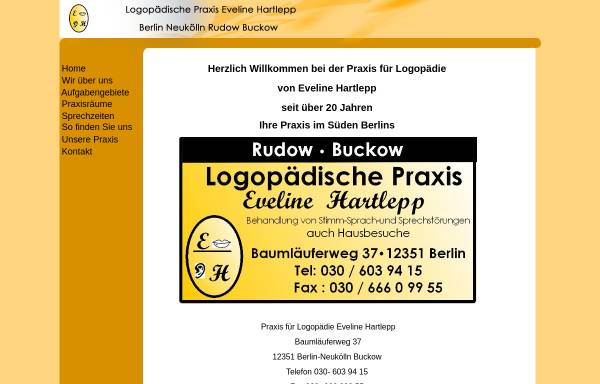 Vorschau von www.logopaedische-praxis-hartlepp.de, Logopädische Praxis Eveline Hartlepp