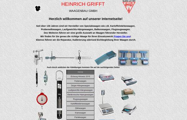 Vorschau von grifftwaagen.de, Heinrich Grifft Waagenbau GmbH