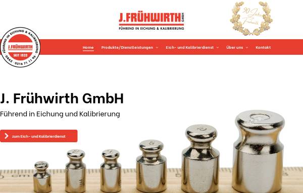 Vorschau von www.fruehwirth-waagen.at, J. Frühwirth Waagen und Maschinen Ges.m.b.H.