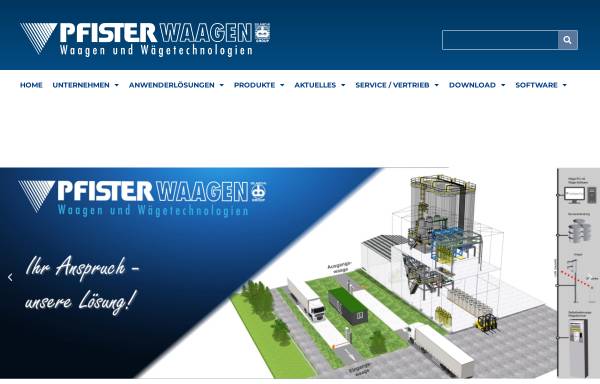 Vorschau von www.pfisterwaagen.de, Pfister Waagen Bilanciai GmbH
