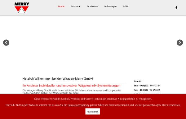 Vorschau von www.waagen-merry.de, Waagen-Merry, Inh. Walter Merry