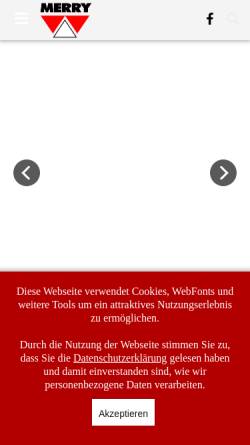 Vorschau der mobilen Webseite www.waagen-merry.de, Waagen-Merry, Inh. Walter Merry