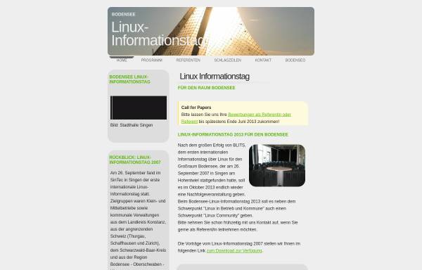 Vorschau von www.linux-bodensee.eu, B(L)ITS, Bodensee Linux Informationstag
