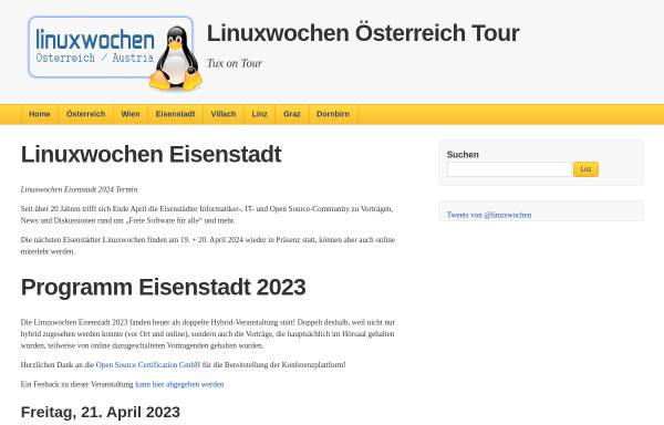 Vorschau von www.linuxwochen.at, Linuxwochen.at
