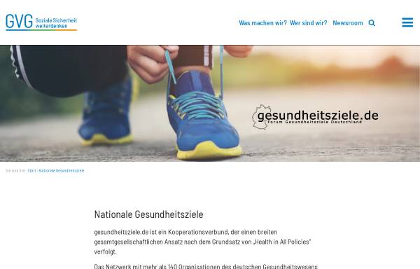 Vorschau von gesundheitsziele.de, Gesundheitsziele.de - Forum Gesundheitsziele Deutschland