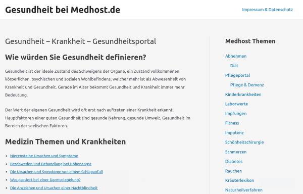 Vorschau von www.medhost.de, Medhost
