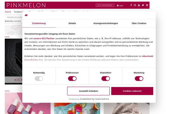 Vorschau von www.pinkmelon.de, Pinkmelon