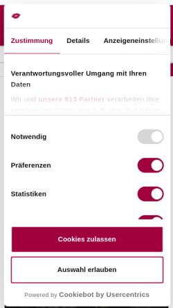 Vorschau der mobilen Webseite www.pinkmelon.de, Pinkmelon