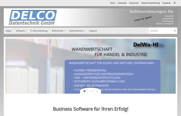 Vorschau von www.delco.de, DELCO-Datentechnik GmbH