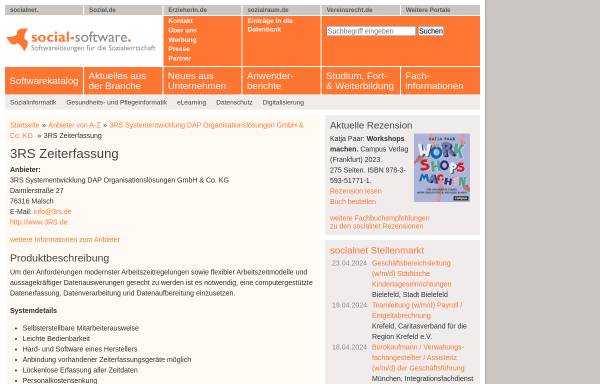 Vorschau von social-software.de, 3RS Systementwicklung GmbH & Co. KG