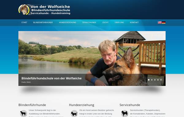 Vorschau von www.xn--blindenfhrhundeschule-gic.eu, Blindenführhundschule von der Wolfseiche, Gerd Müller