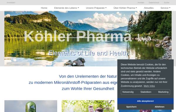 Vorschau von www.koehler-pharma.de, Köhler Pharma GmbH