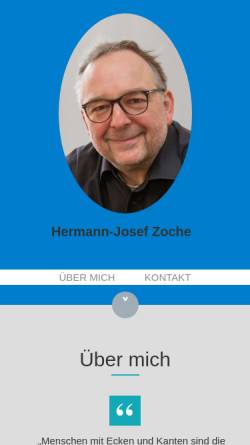 Vorschau der mobilen Webseite www.paterzoche.de, Zoche, Hermann-Josef