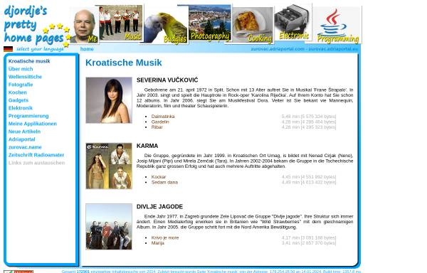 Vorschau von zurovac.adriaportal.com, Zurovac, Djordje