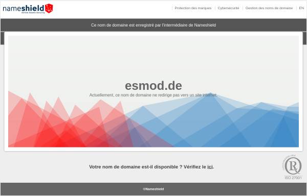 Vorschau von www.esmod.de, ESMOD Internationale Modeschule