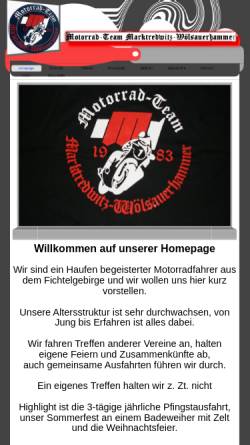 Vorschau der mobilen Webseite mt-makwoel.com, Motorradteam Marktredwitz-Wölsauerhammer