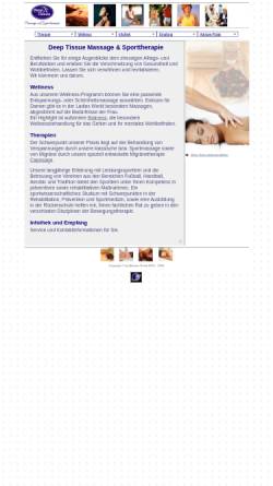 Vorschau der mobilen Webseite www.deeptissue.de, Deep Tissue Massage & Sporttherapie