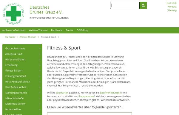 DGK: Fitness und Sport