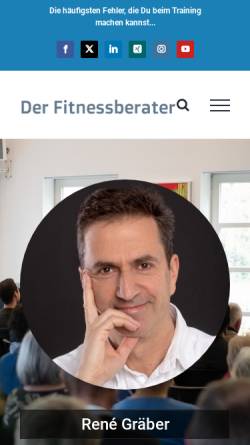 Vorschau der mobilen Webseite www.der-fitnessberater.de, Der Fitnessberater