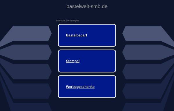 Vorschau von www.bastelwelt-smb.de, SMB Promotion