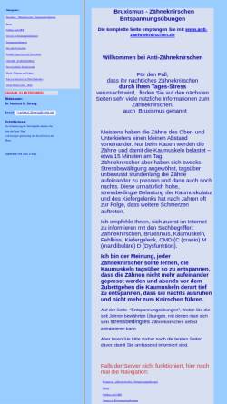 Vorschau der mobilen Webseite www.anti-zaehneknirschen.de, Bruxismus (nächtliches Zähneknirschen)