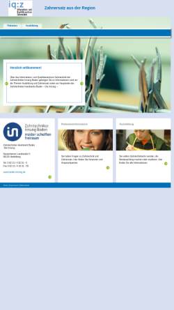 Vorschau der mobilen Webseite www.iqz-online.de, Informations- und Qualitätszentrum Zahntechnik
