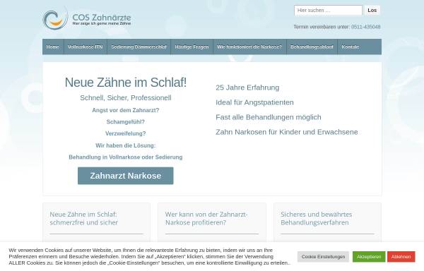 Vorschau von www.zahn-narkose.de, Narkose und Sedierung beim Zahnarzt