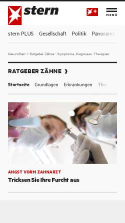 Vorschau der mobilen Webseite www.stern.de, Stern.de Ratgeber