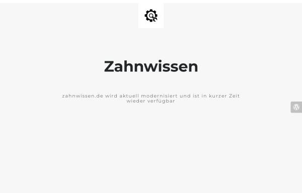 Vorschau von www.zahnwissen.de, Zahnmedizinisches Lexikon