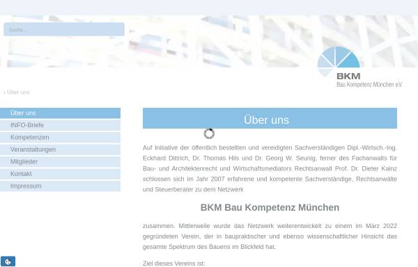 Vorschau von www.bkm-muenchen.de, Bau Kompetenz München - Eckhard Dittrich