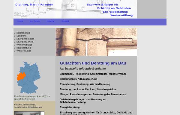 Vorschau von www.bausachverstaendiger-knauber.de, Knauber, Martin
