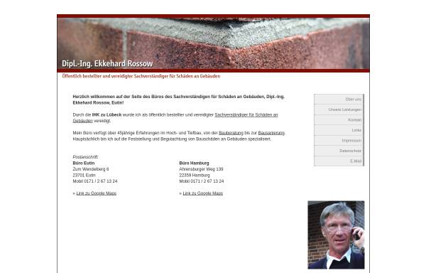 Vorschau von www.der-bausachverstaendige-schleswig-holstein.de, Rossow, Ekkehard