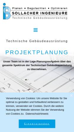 Vorschau der mobilen Webseite www.ib-sollacher.de, Sollacher, Bernhard